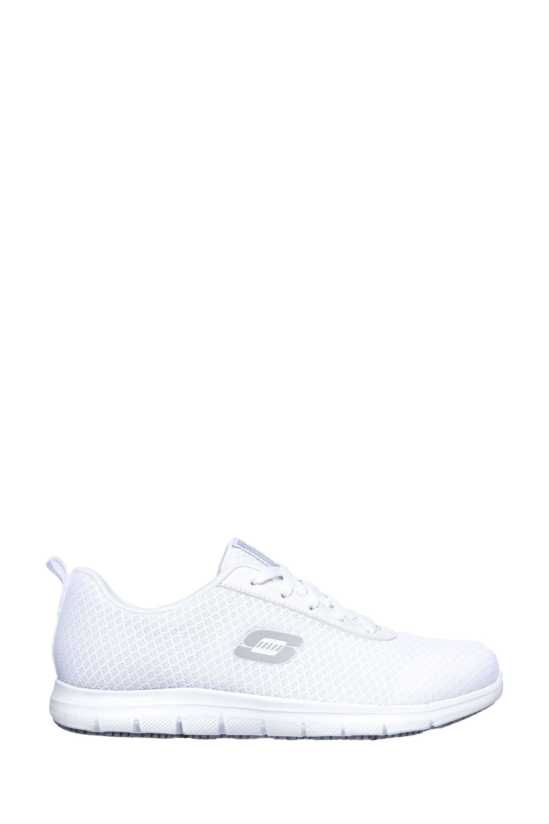 Buy Skechers White Ghenter Slip Resistant Work Womens Trainers from Next Luxembourg