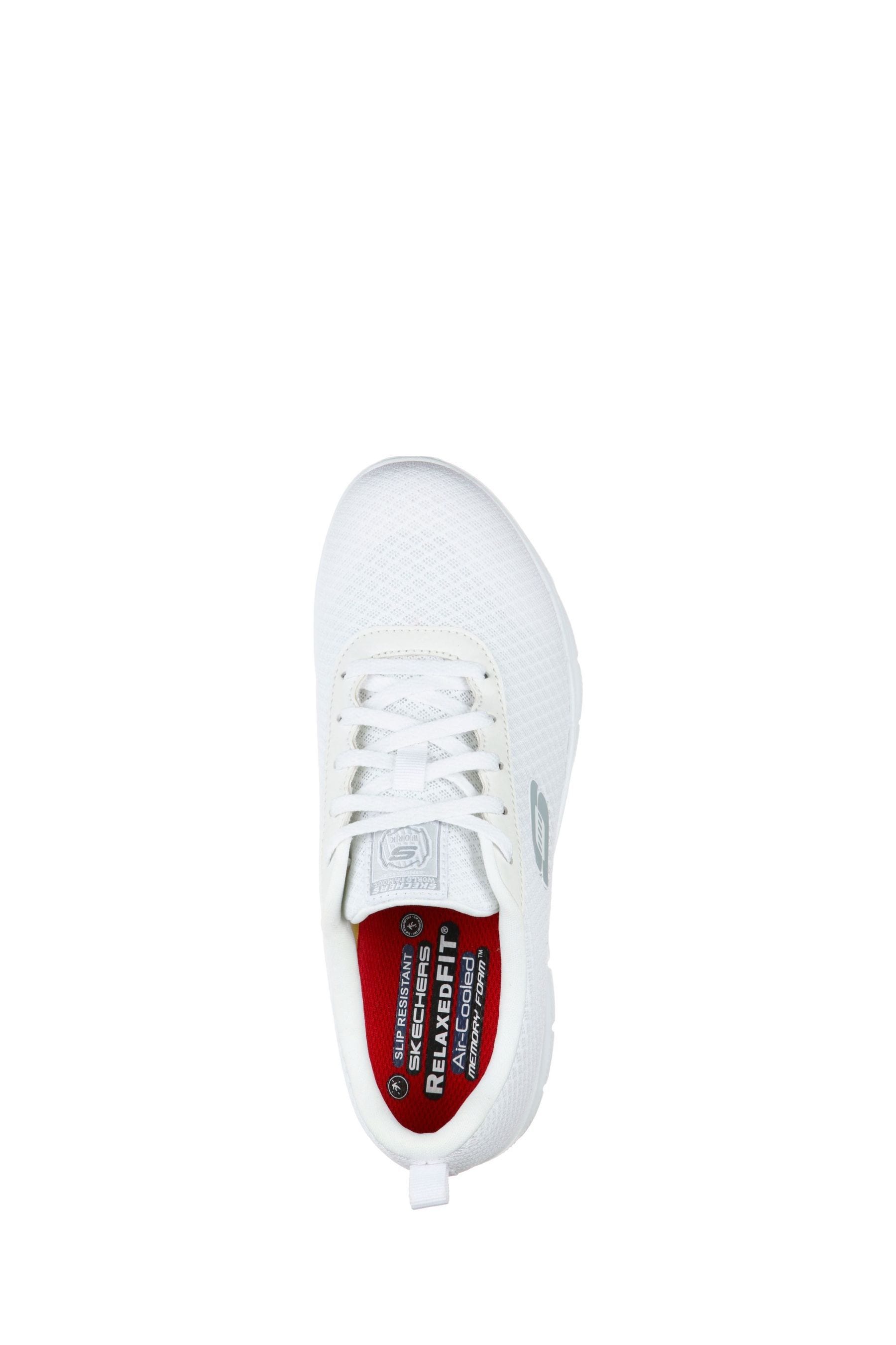 Buy Skechers White Ghenter Slip Resistant Work Womens Trainers