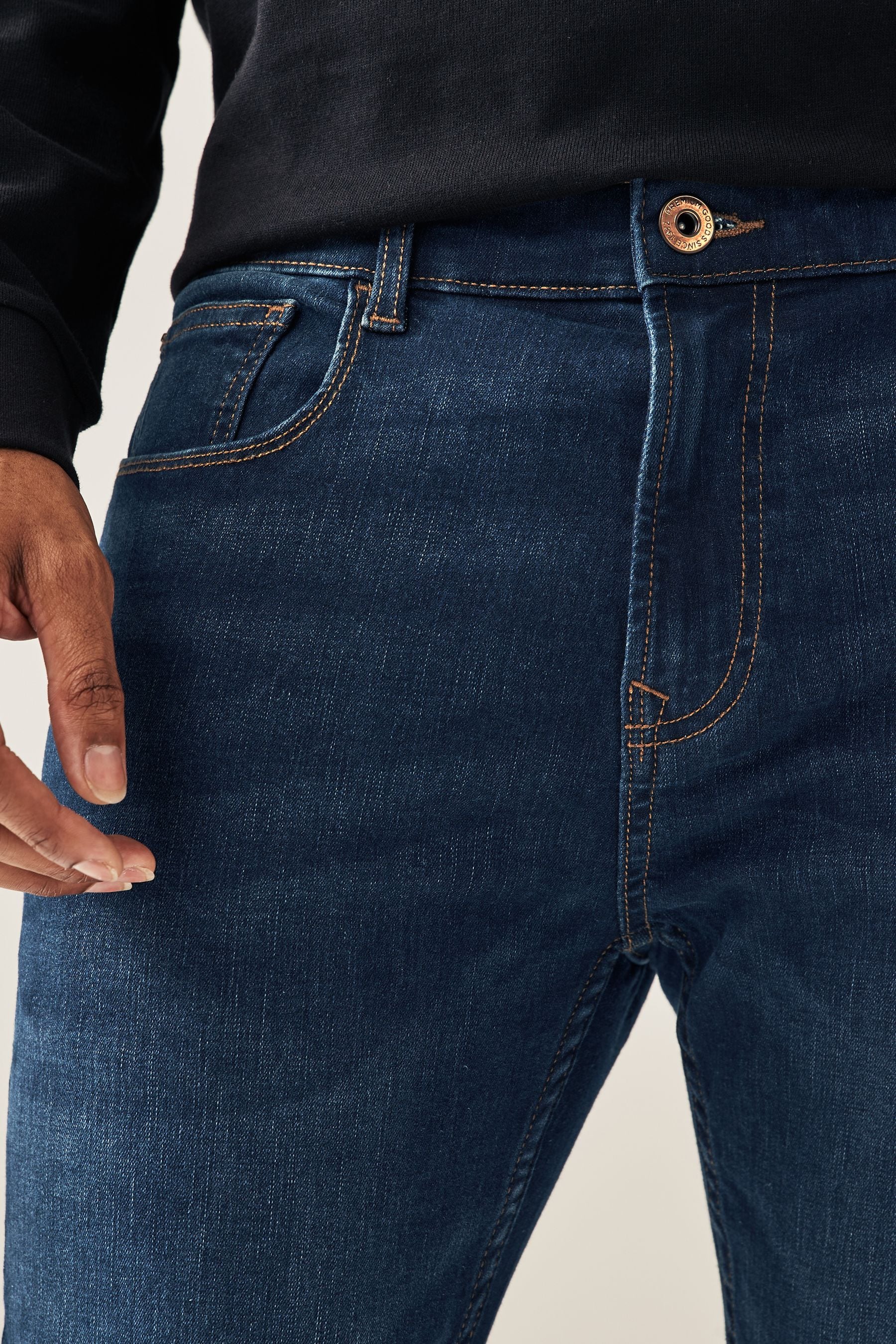 Buy Mid Blue Skinny Classic Stretch Jeans from the Next UK online shop