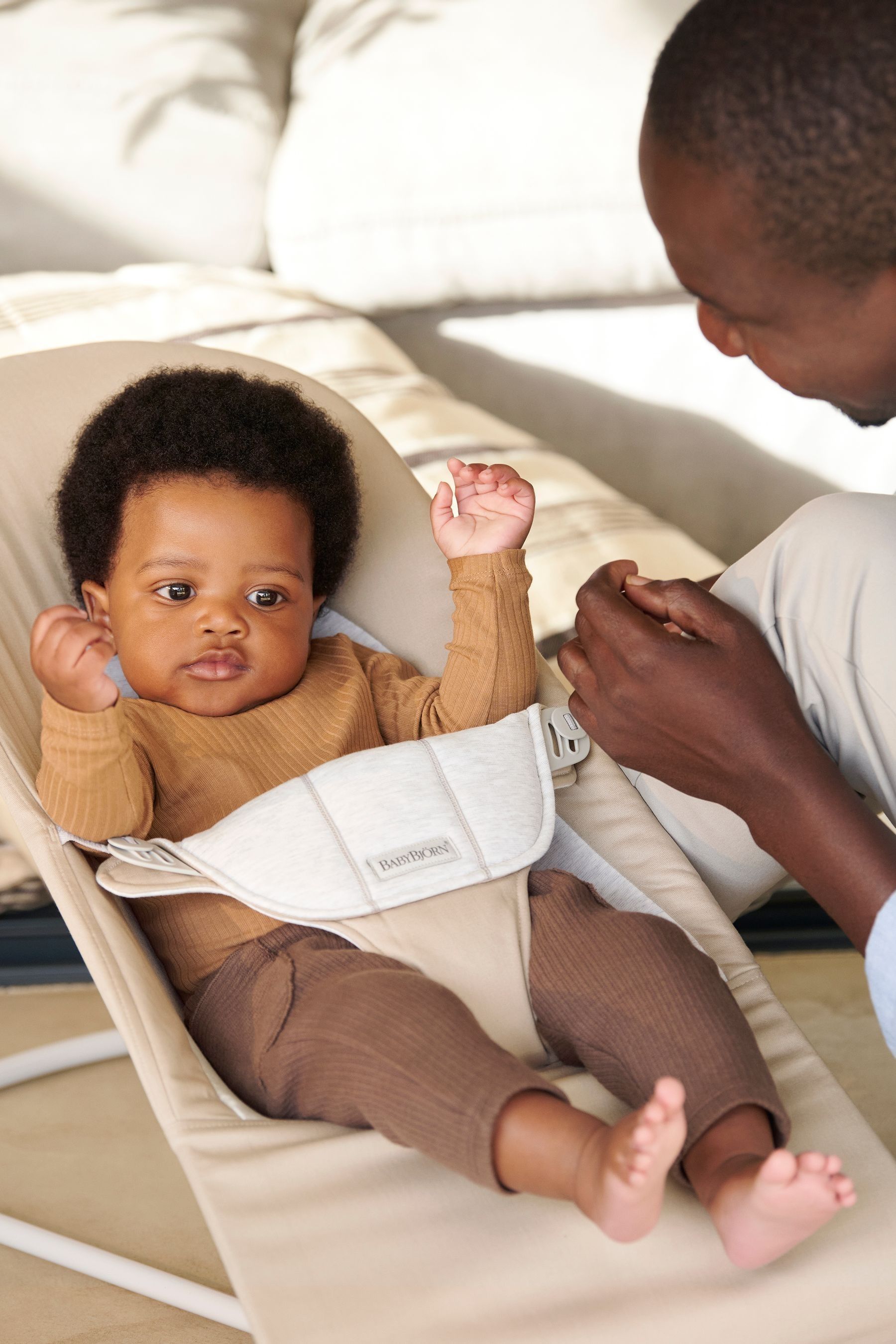 Grey baby bouncer shop uk