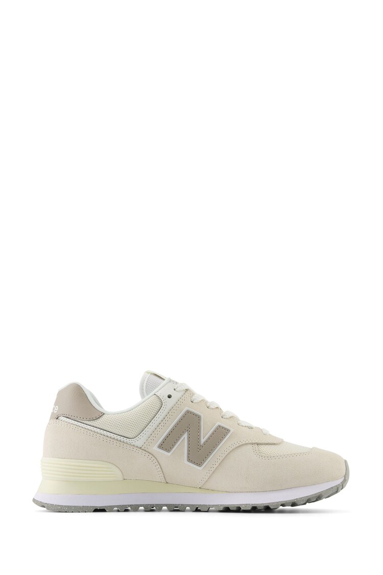 New Balance Cream 574 Trainers - Image 1 of 14