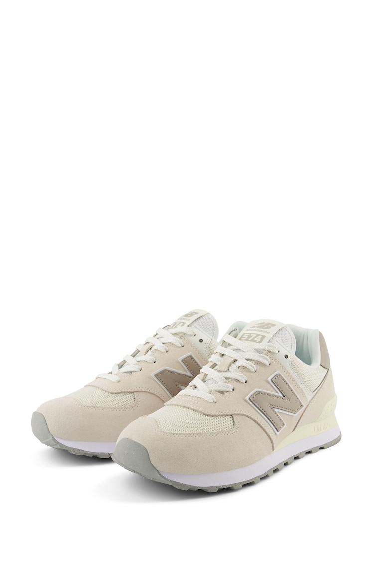 New Balance Cream 574 Trainers - Image 2 of 14