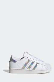 adidas Originals Superstar Kids White Trainers - Image 1 of 9