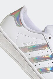 adidas Originals Superstar Kids White Trainers - Image 8 of 9