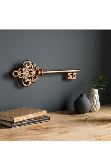 Art For The Home Rose Gold Rose Gold Key Wall Plaque
