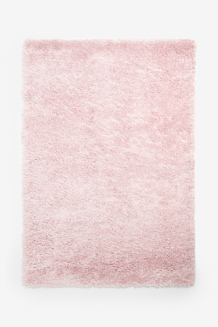 Chalk Pink Premium Cosy Shaggy Rug - Image 8 of 8
