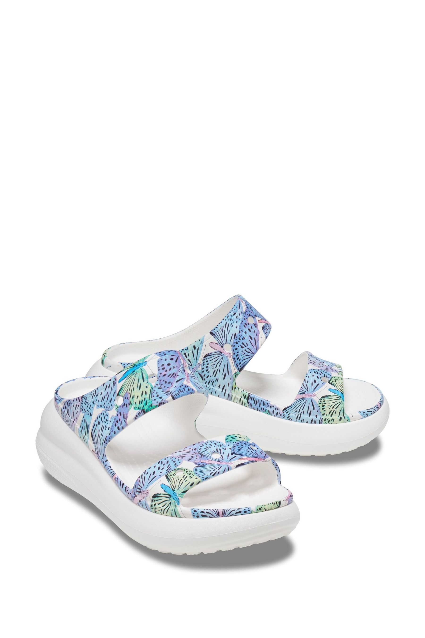 Butterfly store print crocs