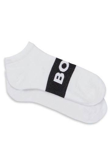 BOSS White Logo Socks 2 Pack