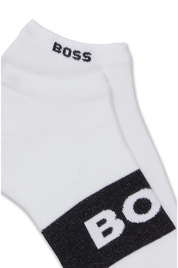 BOSS White Logo Socks 2 Pack