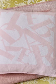 Ted Baker Pink Logo 100% Cotton Cushion - Image 4 of 5