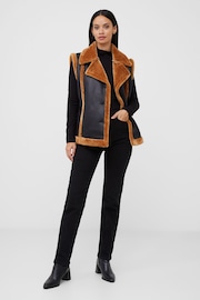 French Connection Belen Faux Fur Gilet - Image 1 of 4
