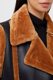 French Connection Belen Faux Fur Gilet - Image 3 of 4