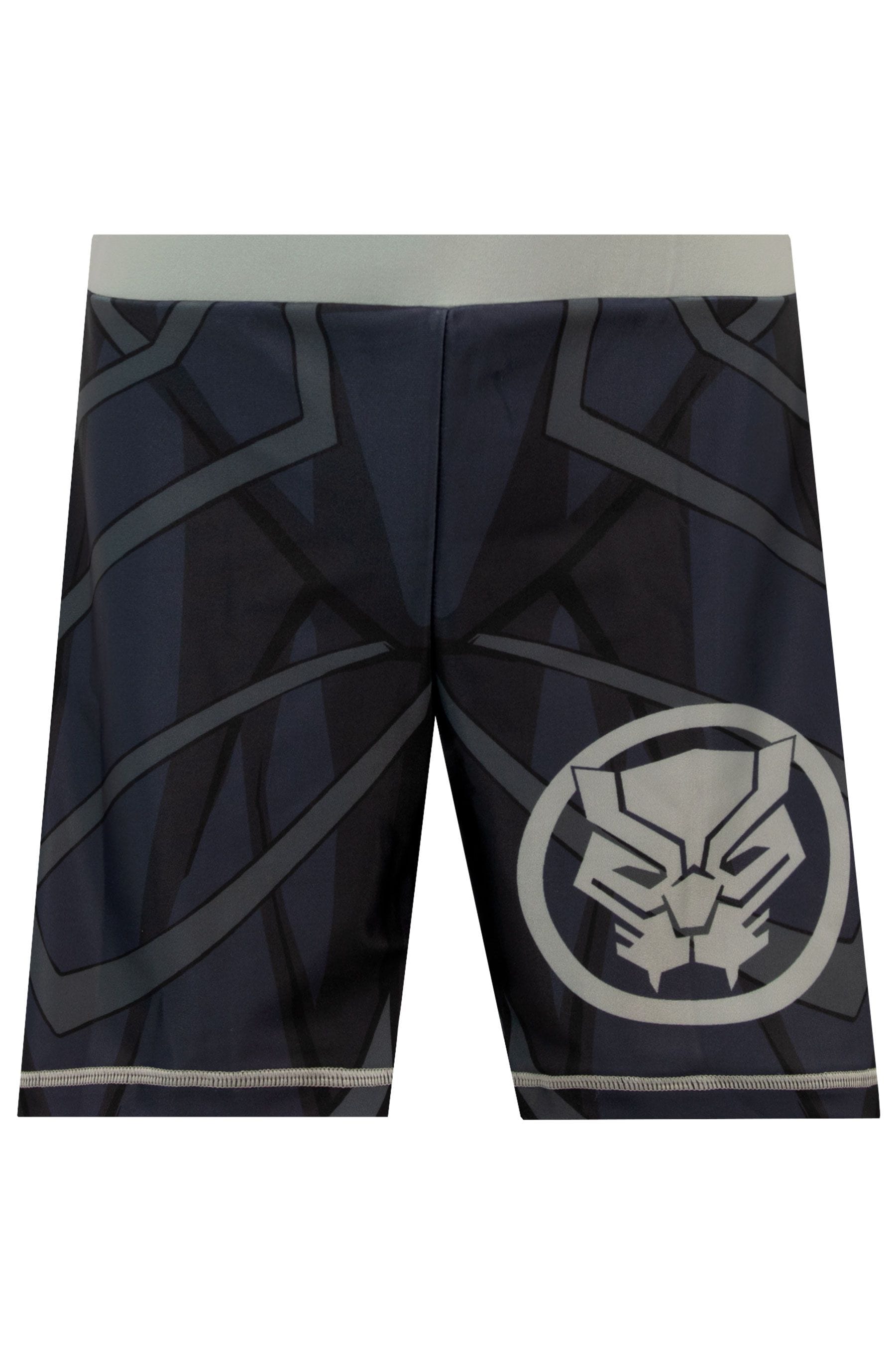 Boys black panther swim trunks online