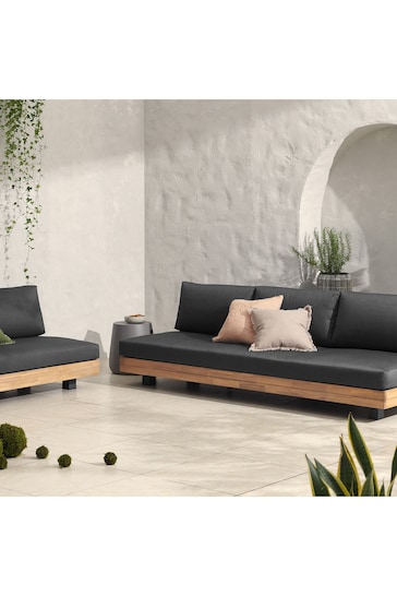 MADE.COM Grey Avarna Garden 3 Seater Sofa