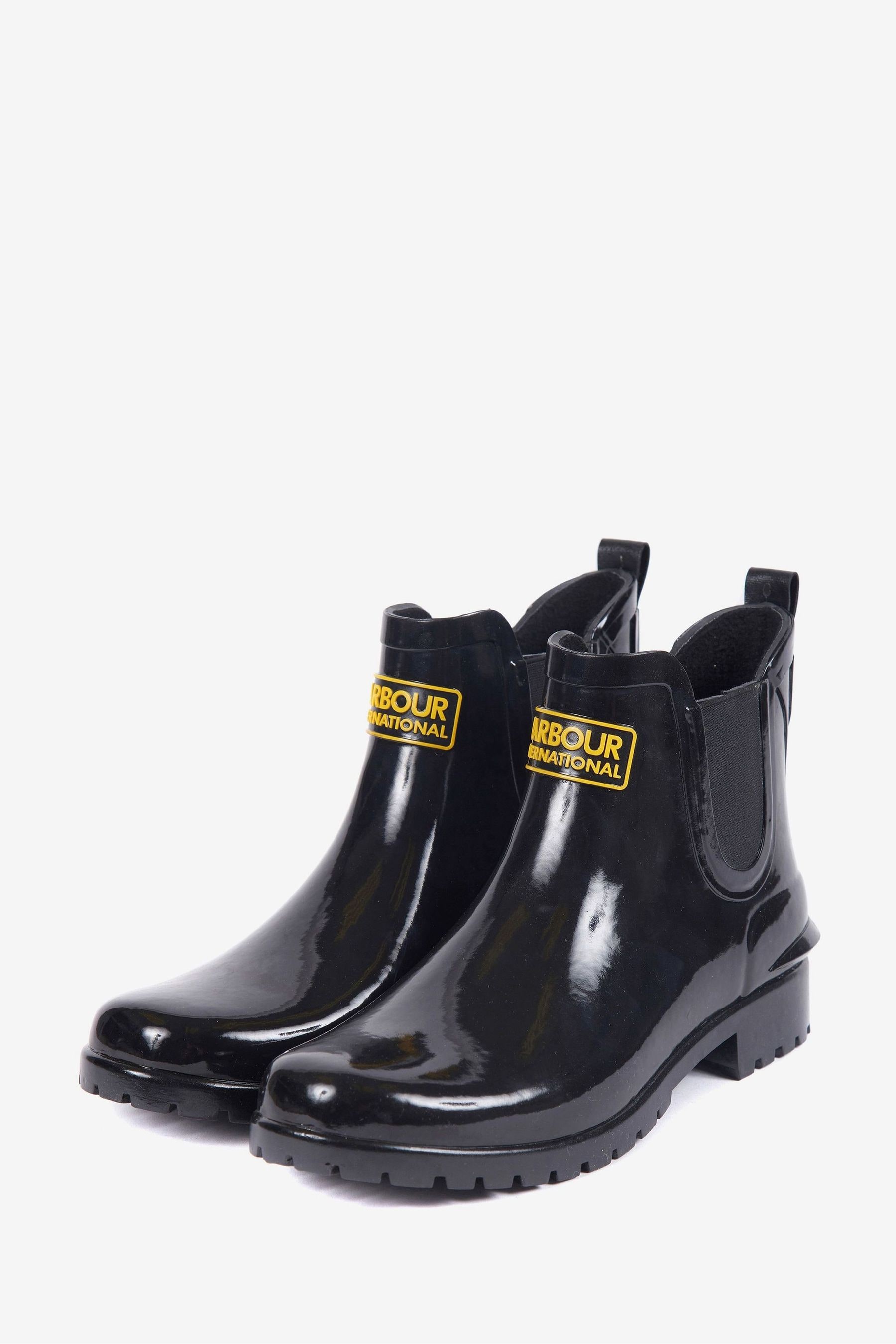 Buy Barbour International Black Assen Chelsea Wellington Boots from the Next UK online shop
