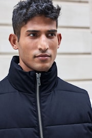 Navy Blue Funnel Neck Gilet - Image 4 of 9