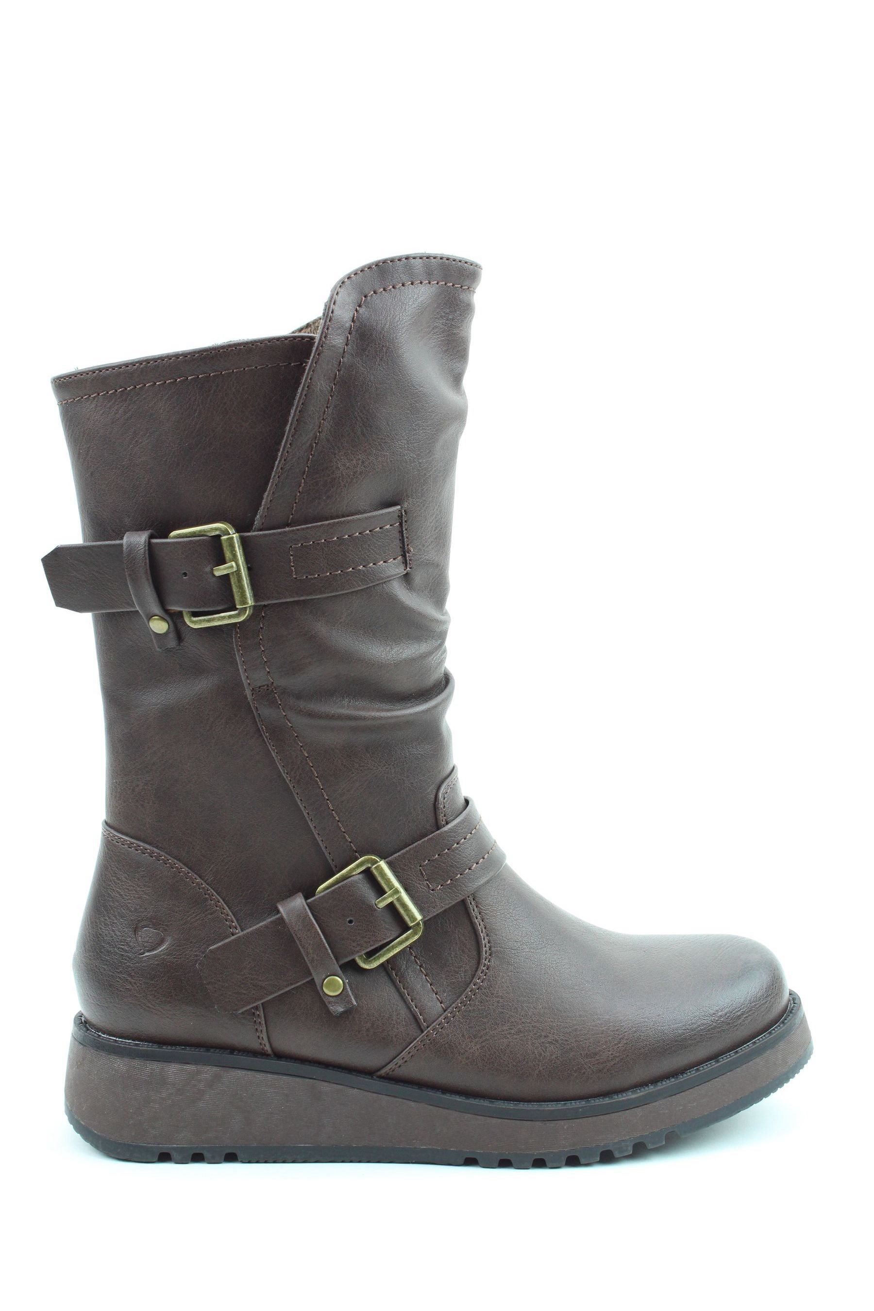 Vegan mid cheap calf boots