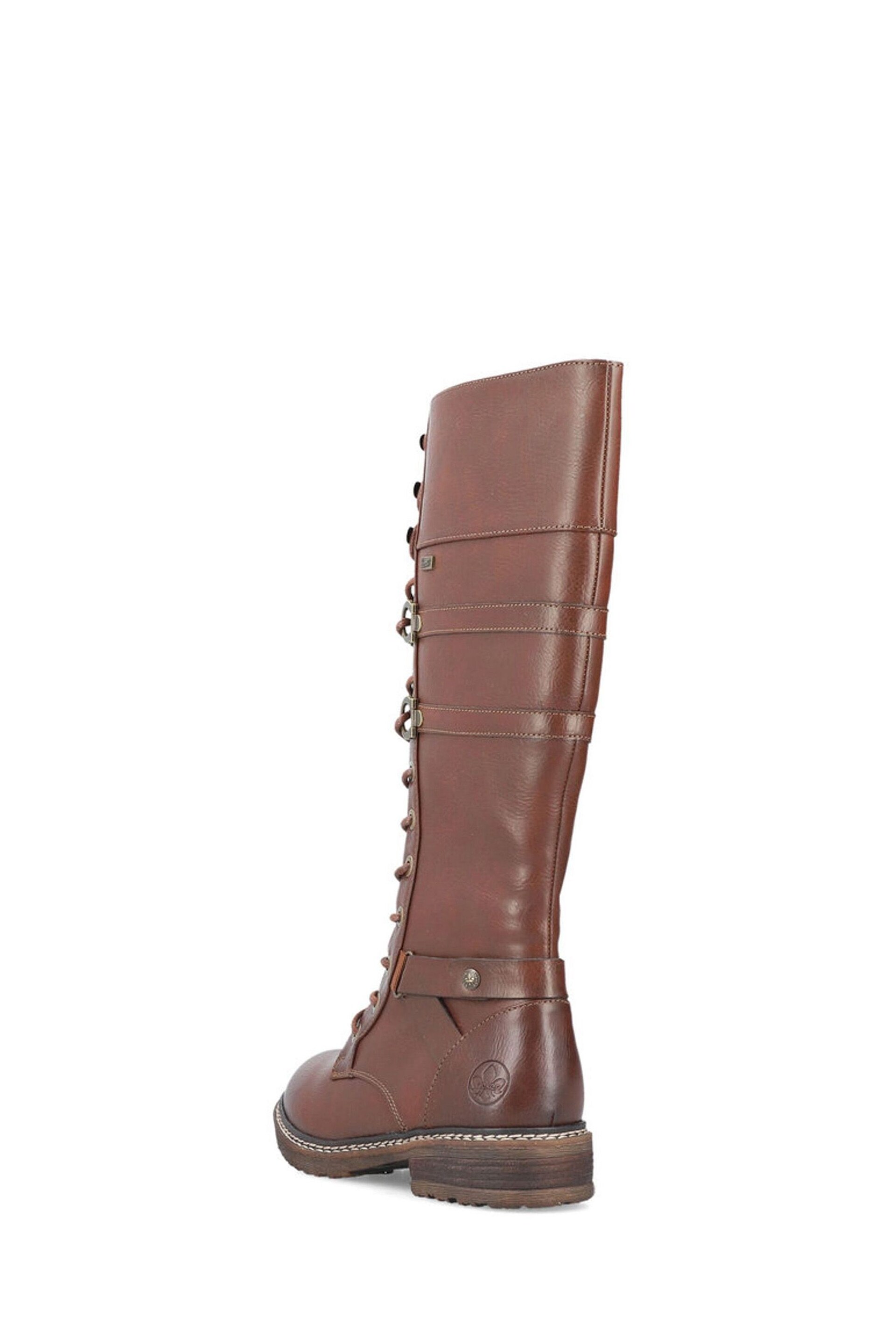 Rieker Womens Zipper Brown Boots - Image 3 of 8