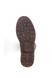 Rieker Womens Zipper Brown Boots - Image 7 of 8