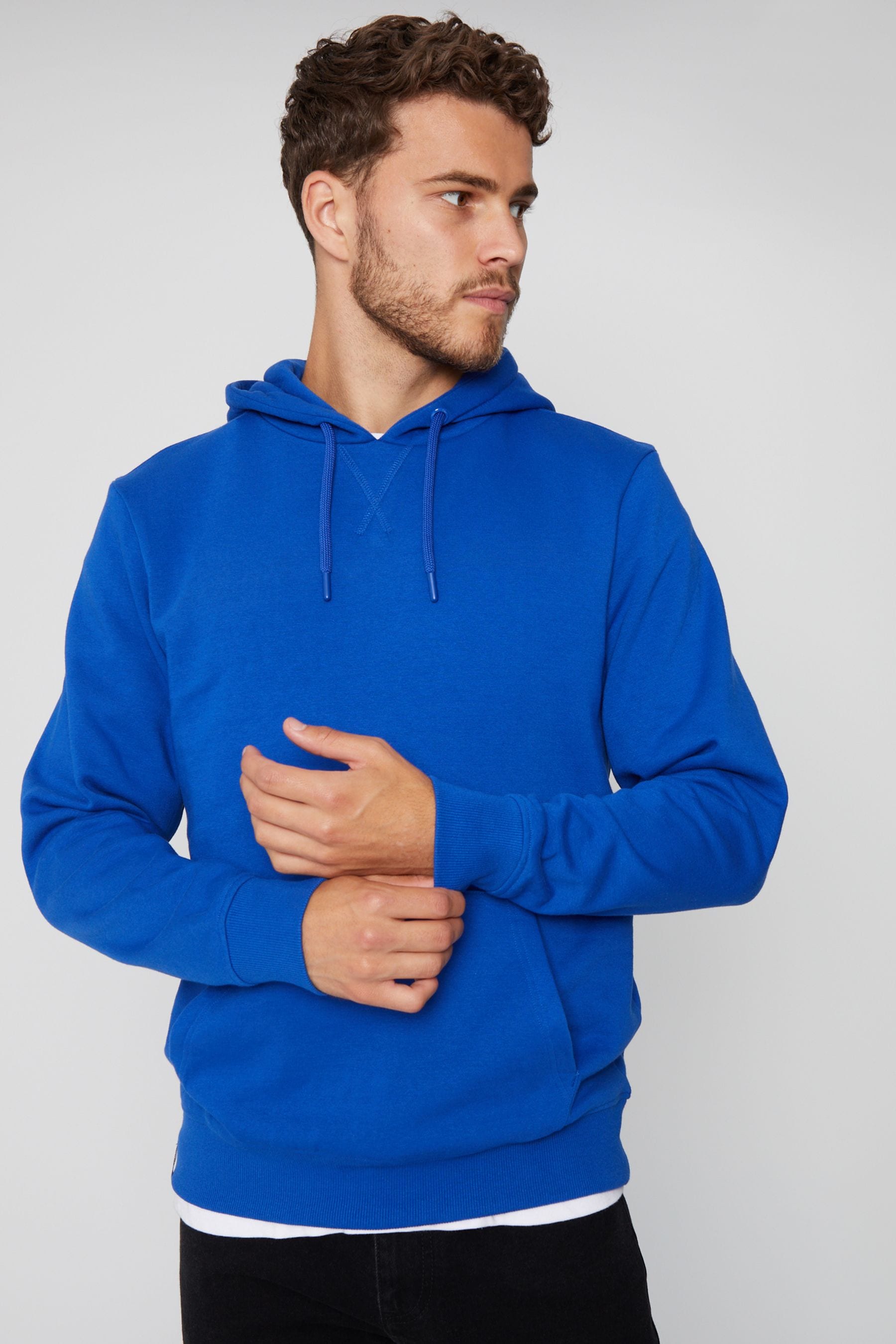 Blue hoodie mens clearance