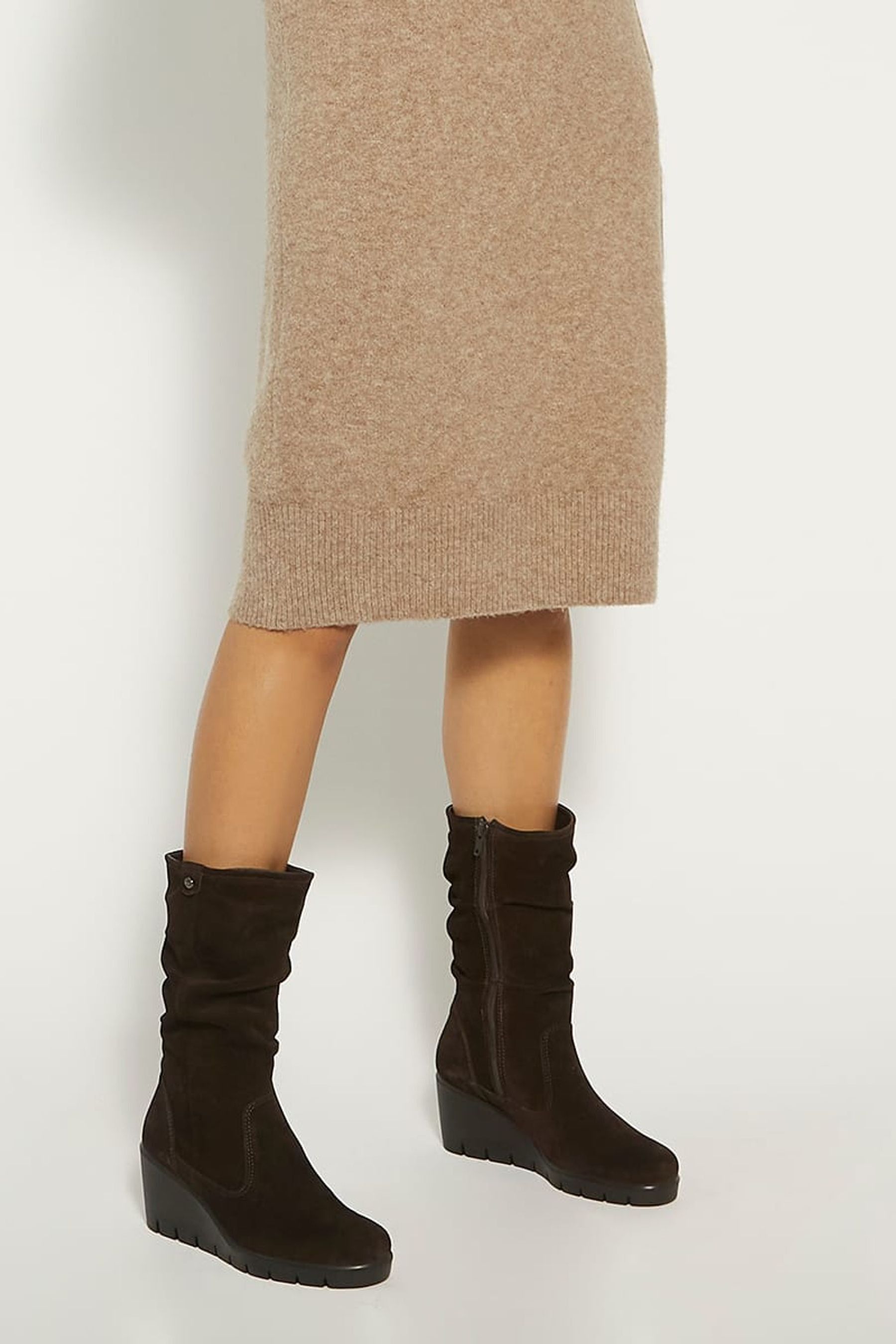 Dune wedge boots shop