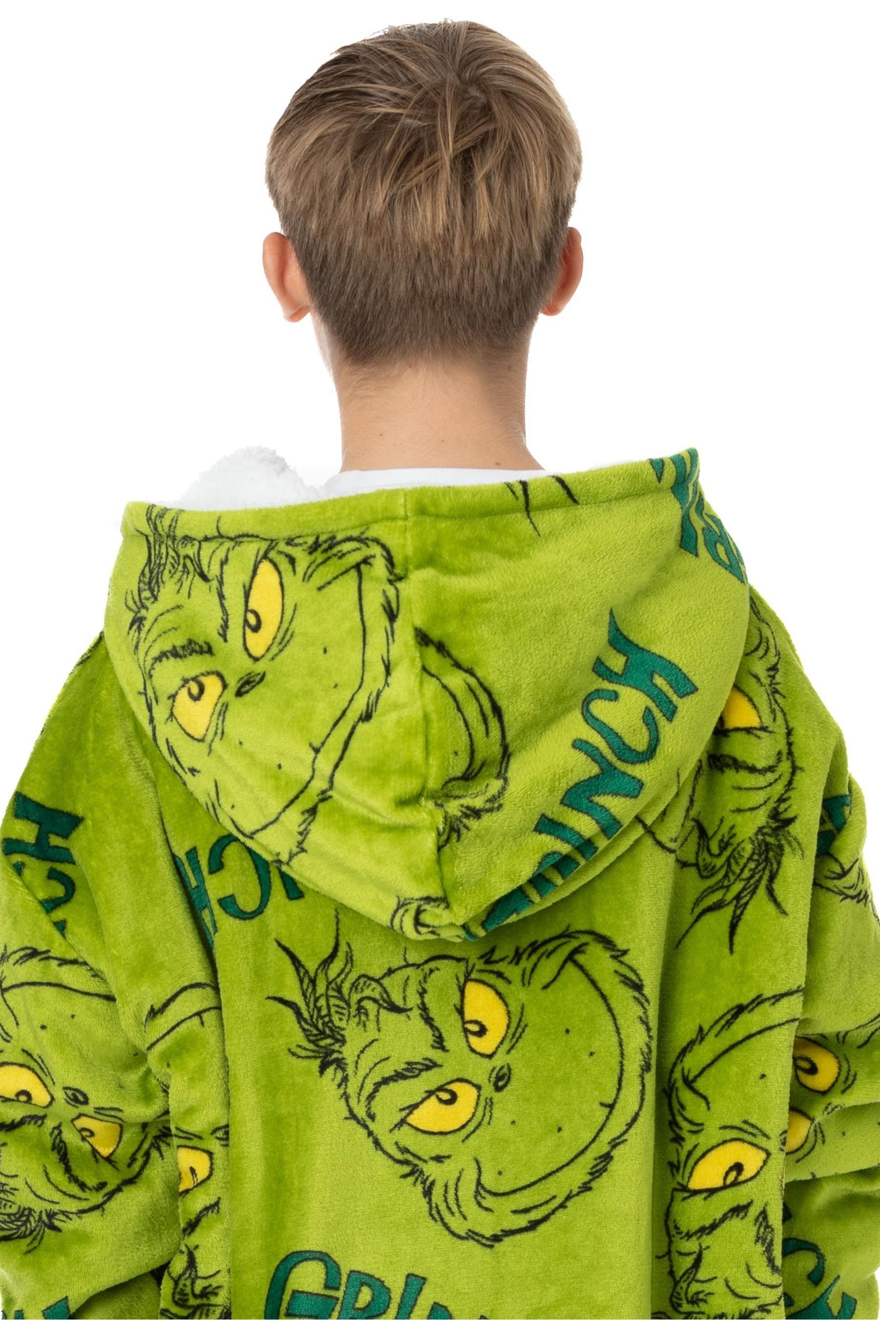 Buy Vanilla Underground Green Grinch Kids Blanket Hoodie from Next Luxembourg