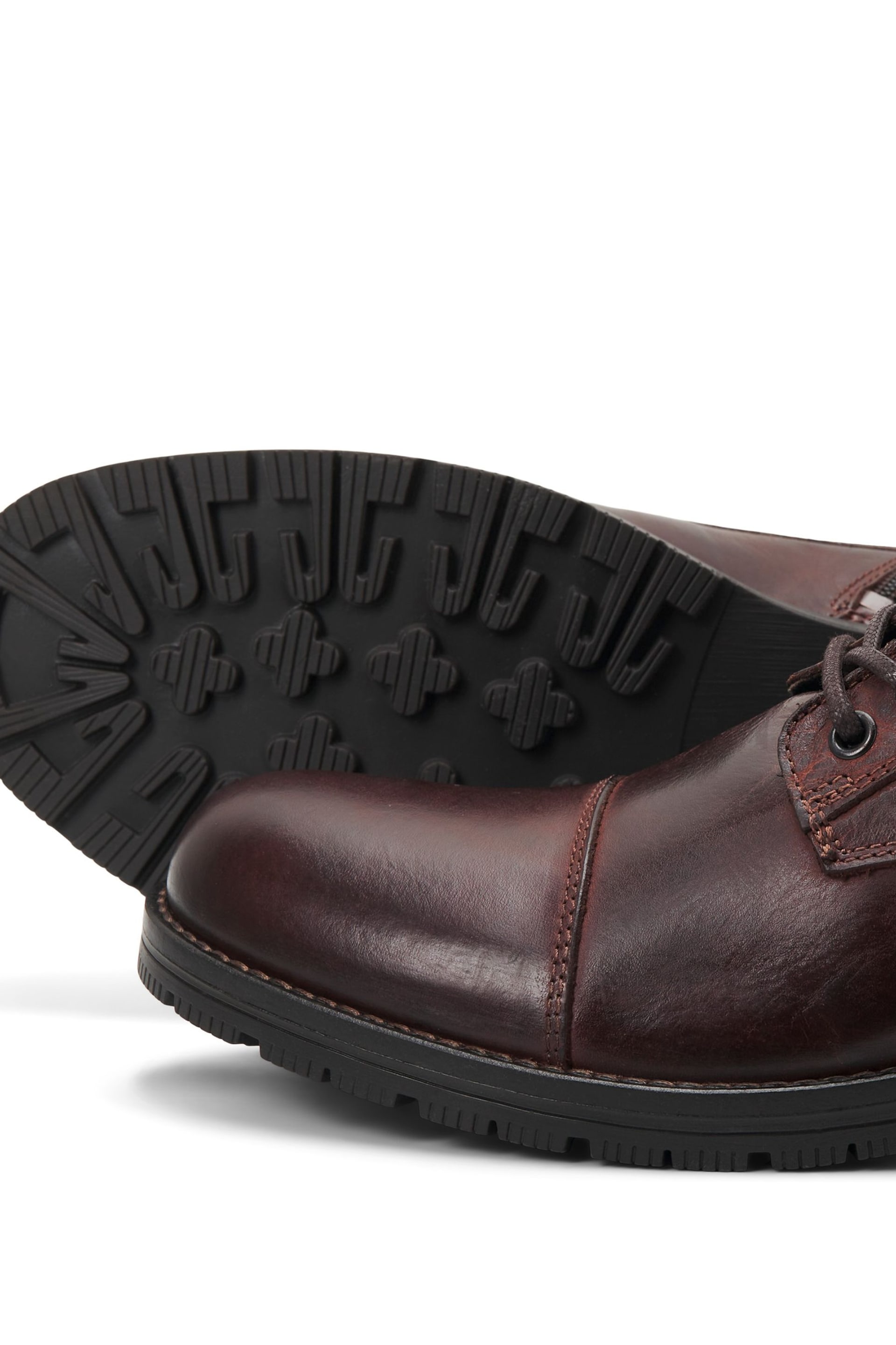 JACK & JONES Brown Leather Boots - Image 5 of 6