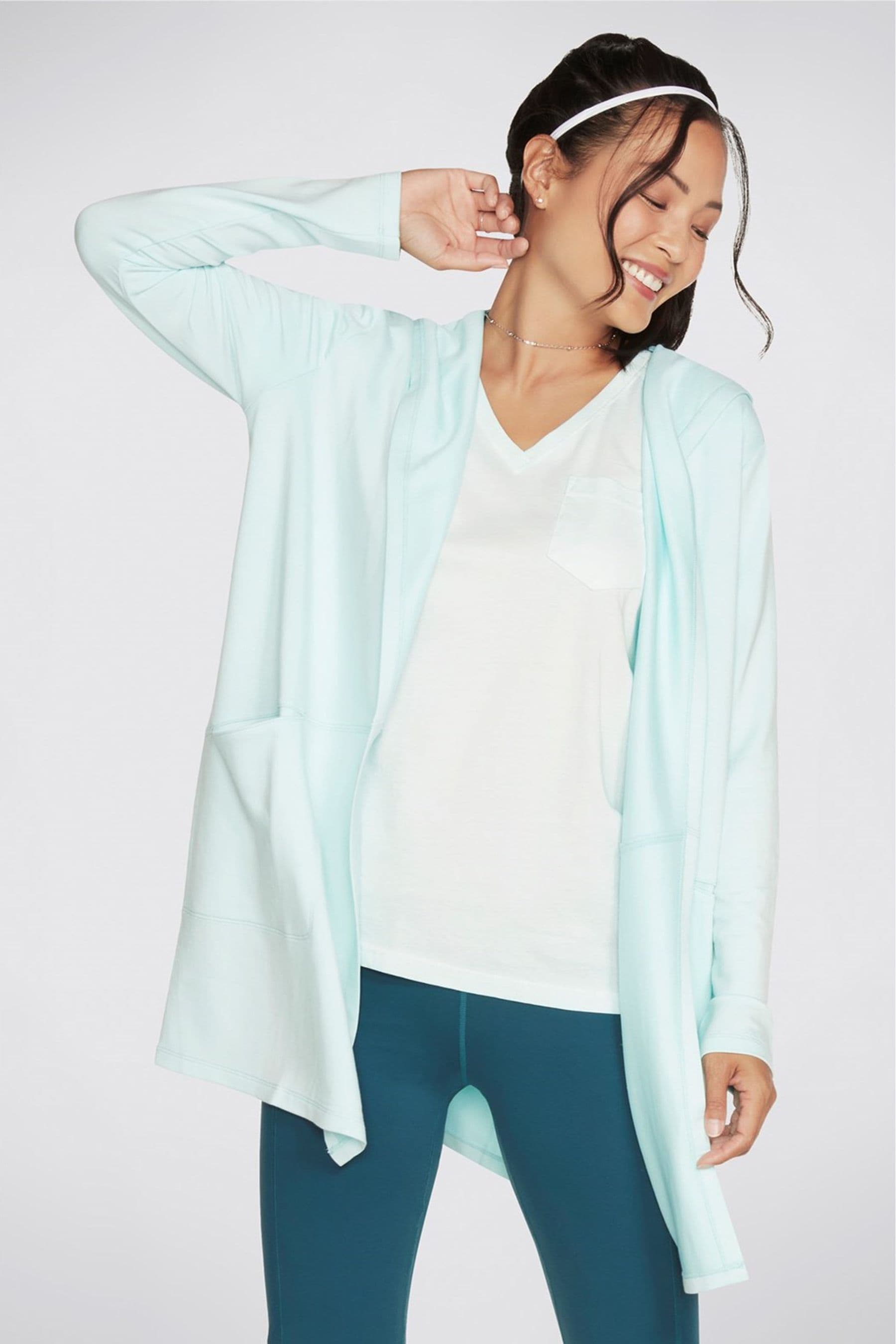 Skechers hoodie sales womens blue