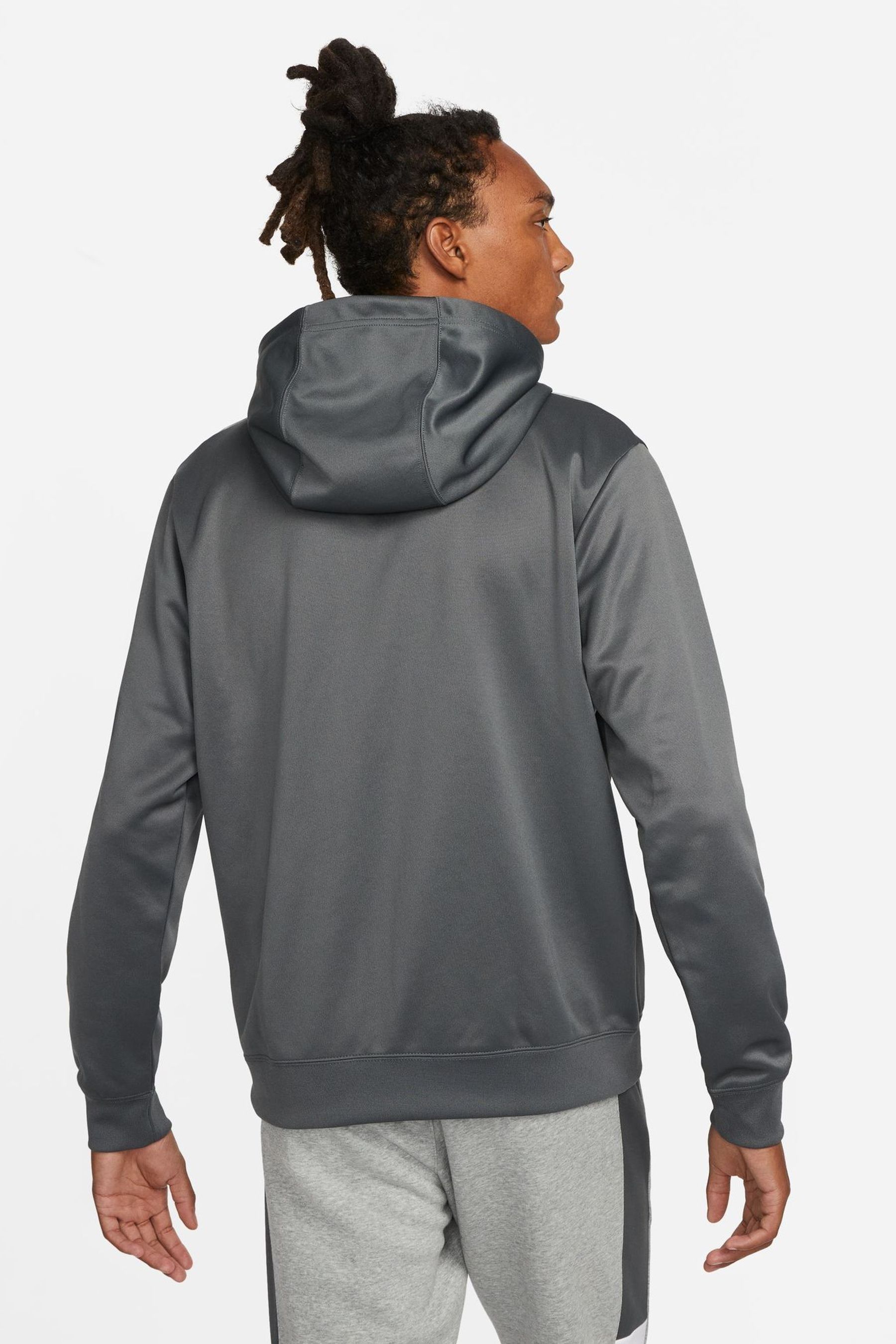 Buy Nike Grey Hybrid Full Zip Hoodie from Next Luxembourg