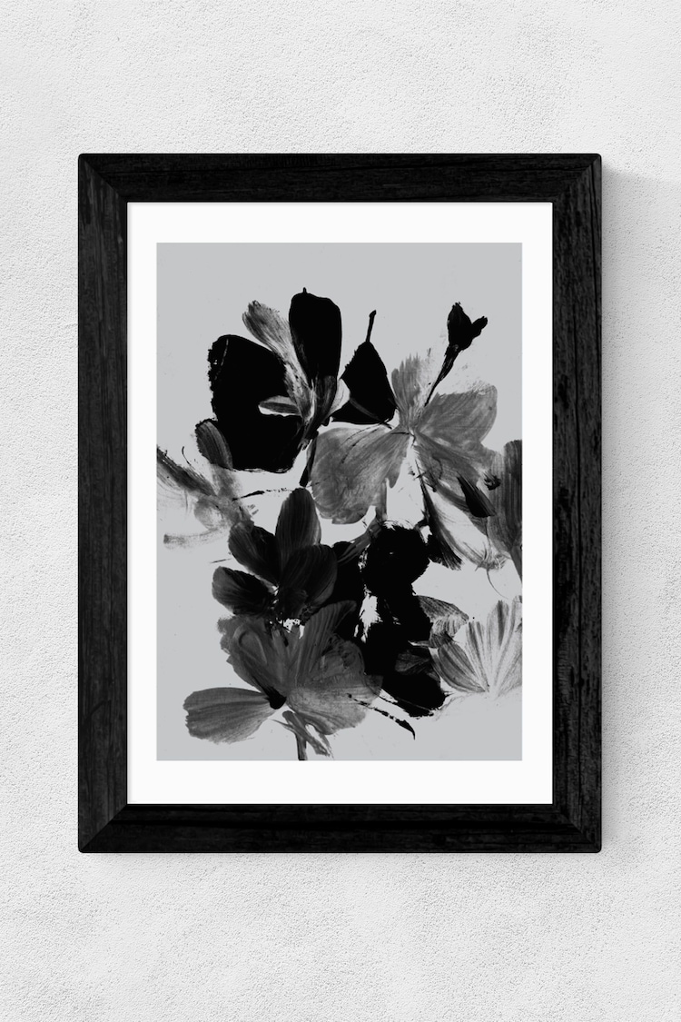 East End Prints Black Mono Botanical 11 Print by Dan Hobday - Image 4 of 4