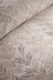 Vantona Cream Chafield Jacquard Duvet Cover and Pillowcase Set - Image 4 of 4