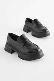 Black Patent Chunky School Shoes - Image 5 of 8