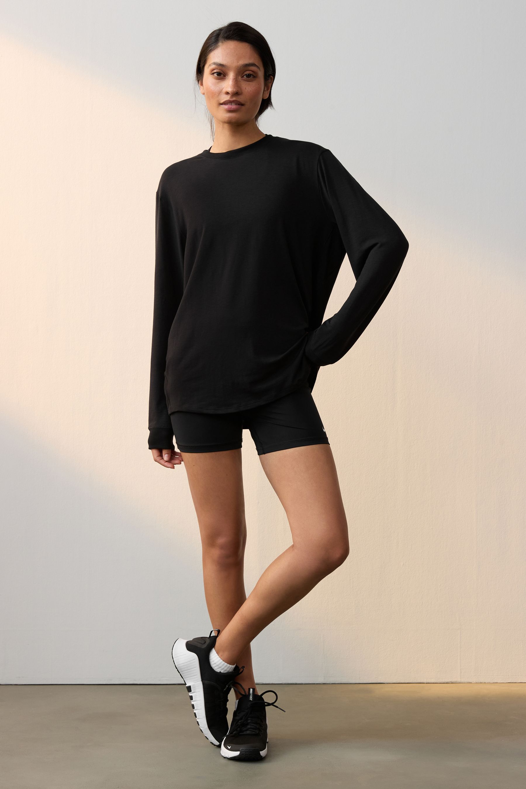 Long fitness tops on sale