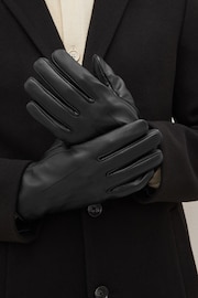Black Leather Gloves - Image 1 of 4