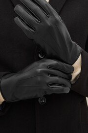 Black Leather Gloves - Image 2 of 4