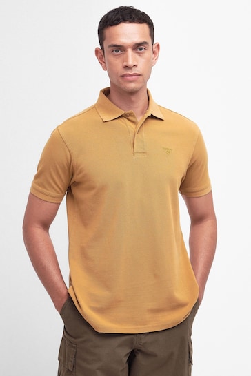 Barbour® Gold Washed Classic Pique Polo Shirt