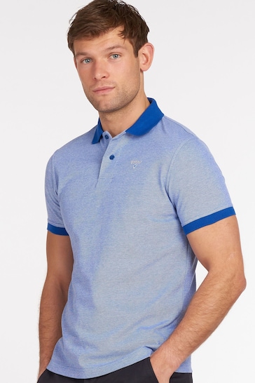 Barbour® Blue Mens Sports Polo Shirt