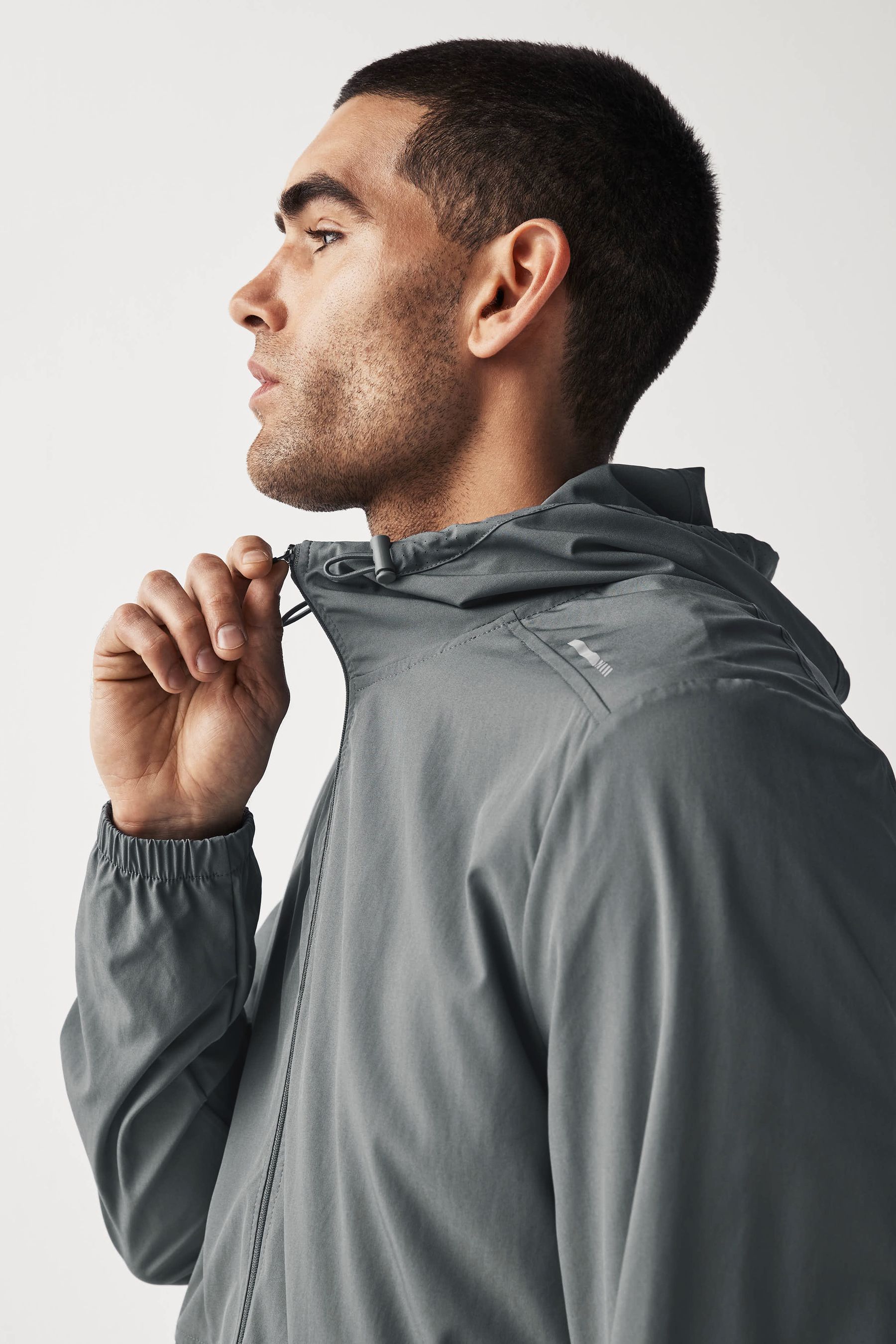 Grey gym jacket outlet