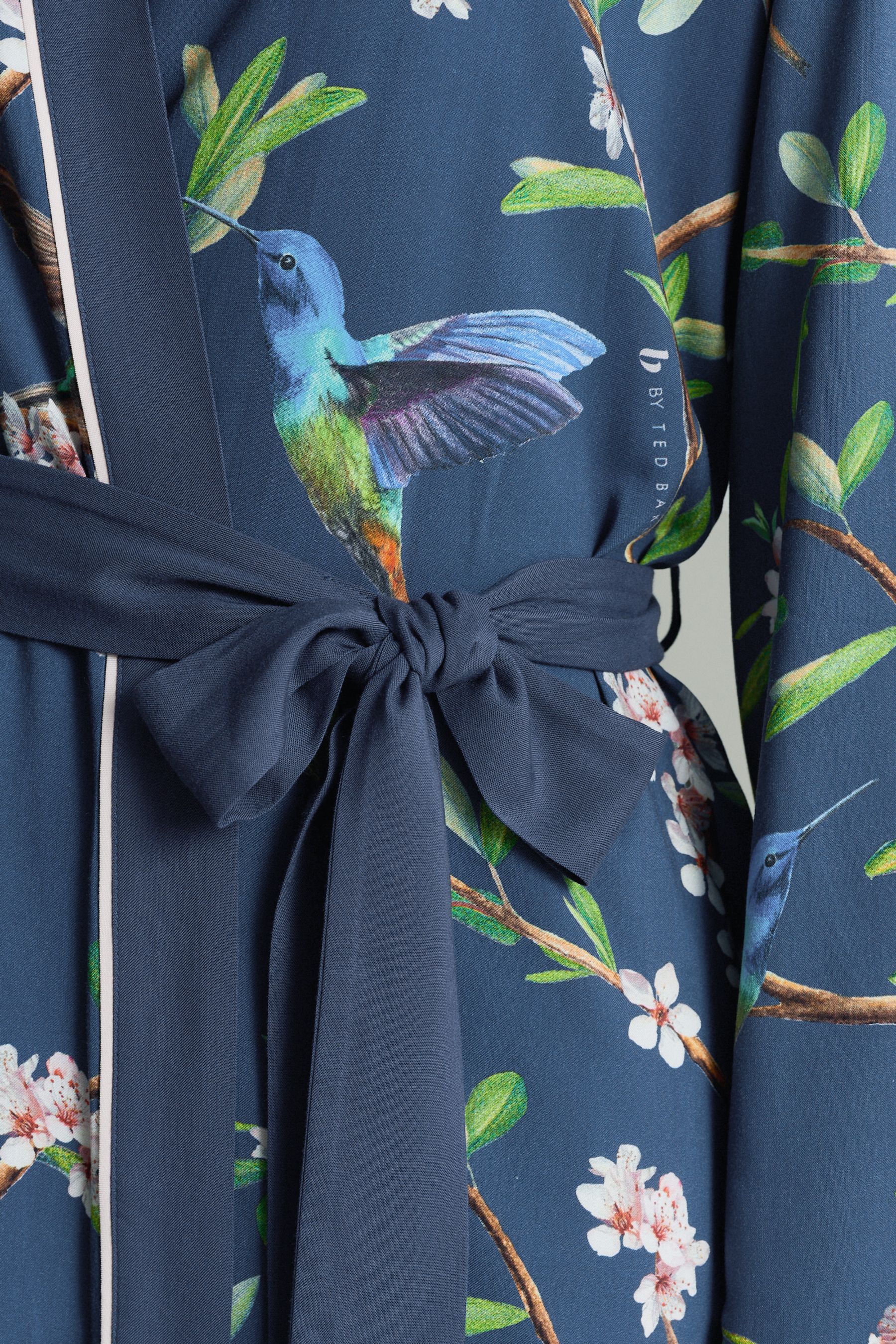 Buy B by Ted Baker Charcoal Navy Bird Viscose Robe from Next Slovenia