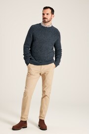 Joules Glenbay Blue Crew Neck Knitted Jumper - Image 1 of 7