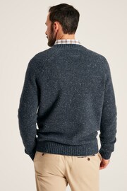 Joules Glenbay Blue Crew Neck Knitted Jumper - Image 2 of 7