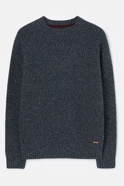 Joules Glenbay Blue Crew Neck Knitted Jumper - Image 6 of 7
