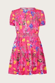 Monsoon Pink Botanical Jersey Dress - Image 1 of 1