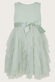 Monsoon Green Baby Millie Ruffle Dress - Image 1 of 3