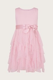 Monsoon Pink Baby Millie Ruffle Dress - Image 1 of 3