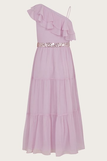 Ruby Ruffle Prom Dress
