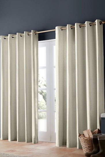 Emily Bond Natural Oscar Stripe Made to Measure Curtains
