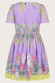 Monsoon Purple Bunny Border Dress - Image 2 of 2