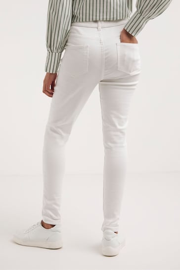 Simply Be 24/7 Skinny White Jeans