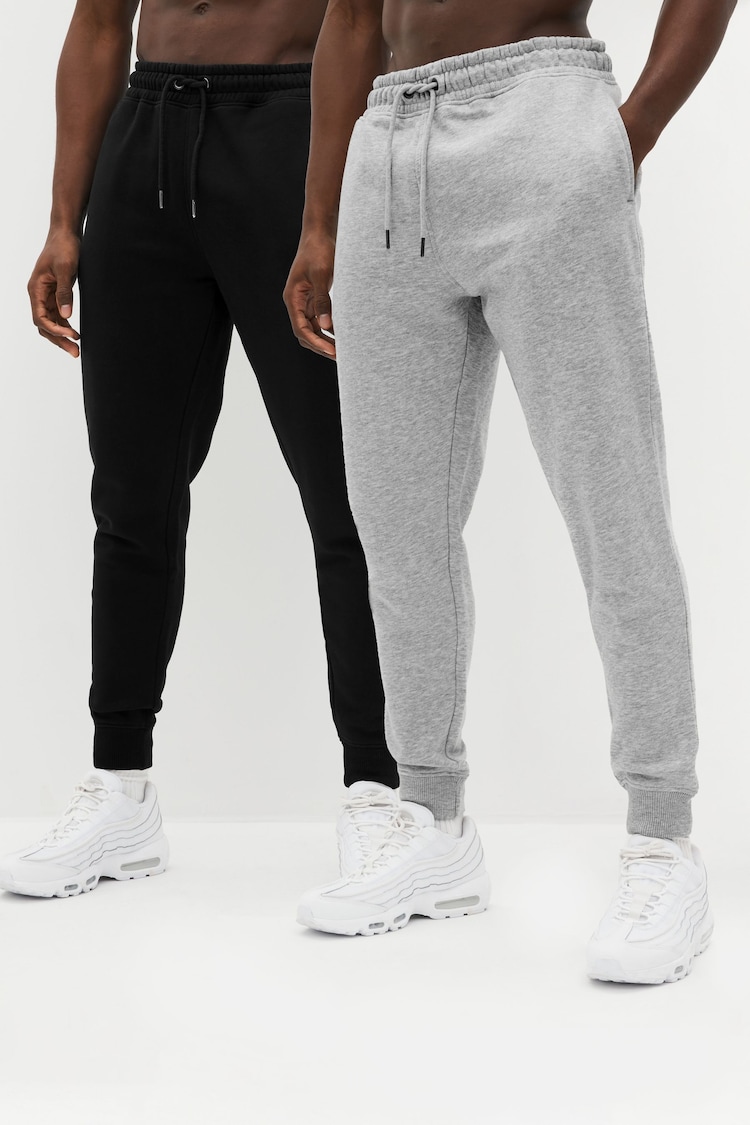 Grey/Black Joggers 2 Pack - Image 1 of 10